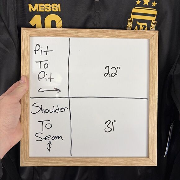 ARGENTINA AFA Lionel Messi Black Gold Track Jacket Size Large NWT - Picture 7 of 7